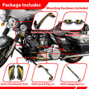 For 2014-2025 Harley Touring Models Motorcycle Brake Shifter Levers Diamond Armor Floorboards Kit - Mofun - 90409002