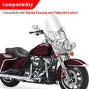 For 2014-2025 Harley Touring Models Motorcycle Brake Shifter Levers Diamond Armor Floorboards Kit - Mofun - 90409002