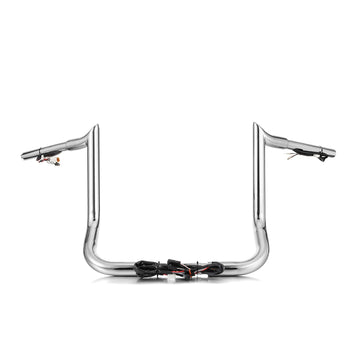 For 2016-2023 Street Glide/Electra Glide/Ultra Limited with Batwing Fairing Models 12" Zero Wire Pulling Pre-wired Bagger Ape Bar-Sharp Handlebar - Mofun - 90101741