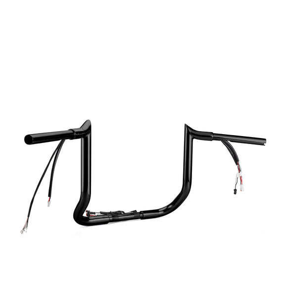 For 2016-2023 Street Glide/Electra Glide/Ultra Limited with Batwing Fairing Models 12" Zero Wire Pulling Pre-wired Bagger Ape Bar-Sharp Handlebar - Mofun - 90101742