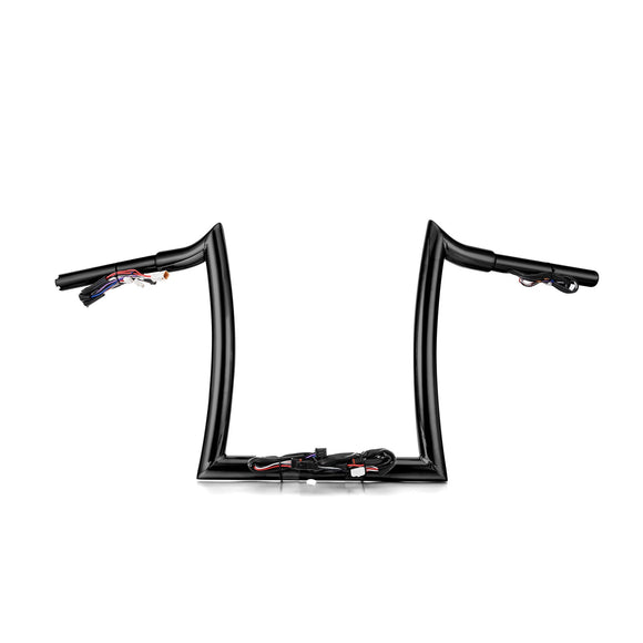 For 2018-2024 Harley Softail Fat Boy/Breakout /Touring Road King Special 12" PRE-WIRED APE Hanger Bar-Sharp Handlebar - Mofun - 90101732