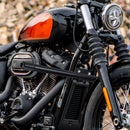 For 2018-2026 Harley Softail Fat Boy Street Bob Steel Front Highway Engine Guard Crash Bar Front Flat-Out Bar - Mofun - 90201047