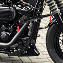 For 2018-2026 Harley Softail Fat Boy Street Bob Steel Front Highway Engine Guard Crash Bar Front Flat-Out Bar - Mofun - 90201047