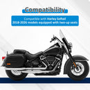 For 2018-2026 Harley Softail FLDE/FLHC/FLHCS/FLSL/FXBB/FXBBS/FXST Gloss Black Dual Sharp-Angle Sissy Bar - Mofun - 90302199