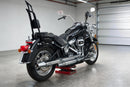 For 2018-2026 Harley Softail FLDE/FLHC/FLHCS/FLSL/FXBB/FXBBS/FXST Gloss Black Dual Sharp-Angle Sissy Bar - Mofun - 90302199