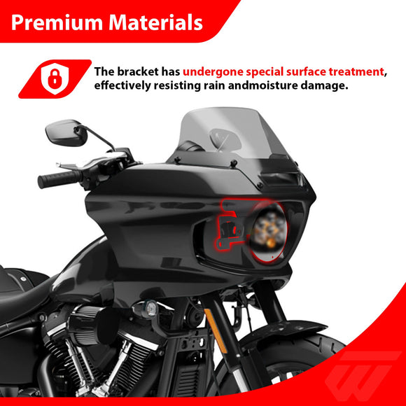 For 2022-2025 Harley Low Rider ST with LP6 Light Models Headlights Bracket with Harness Kit - Mofun - 90602007