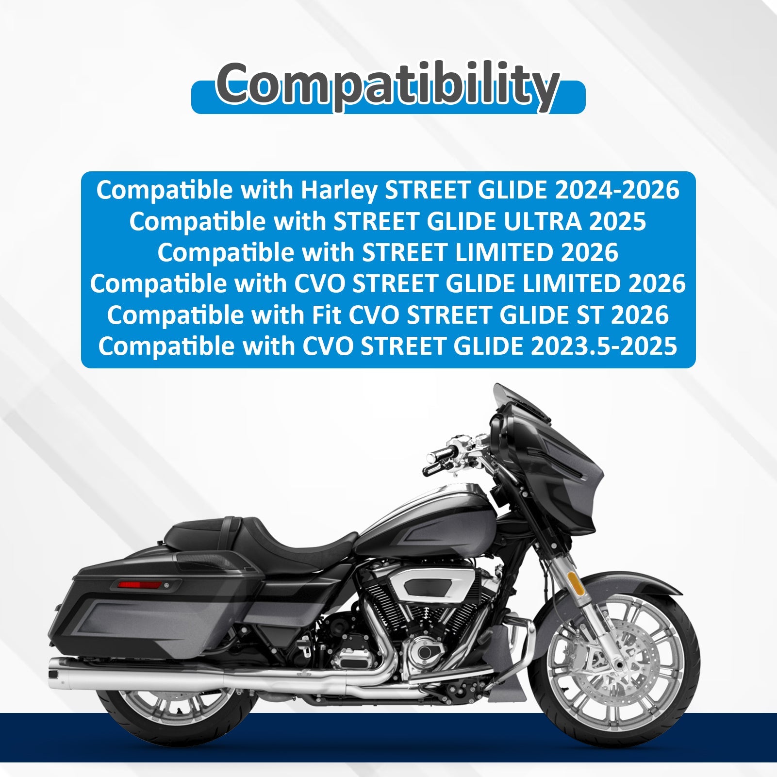 For 2023.5-2026 Harley Street Glide 10