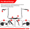 For 2023.5-2026 Harley Street Glide Models 10" Bagger Ape Bar-Sharp Zero Wire Pulling Pre-wired Handlebar - Mofun - 90101782