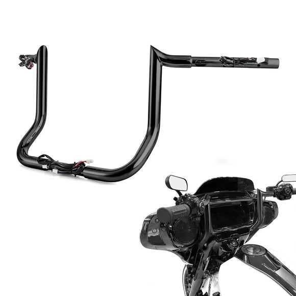 For 2023.5-2026 Harley Street Glide Models 10" Bagger Ape Bar-Sharp Zero Wire Pulling Pre-wired Handlebar - Mofun - 90101782