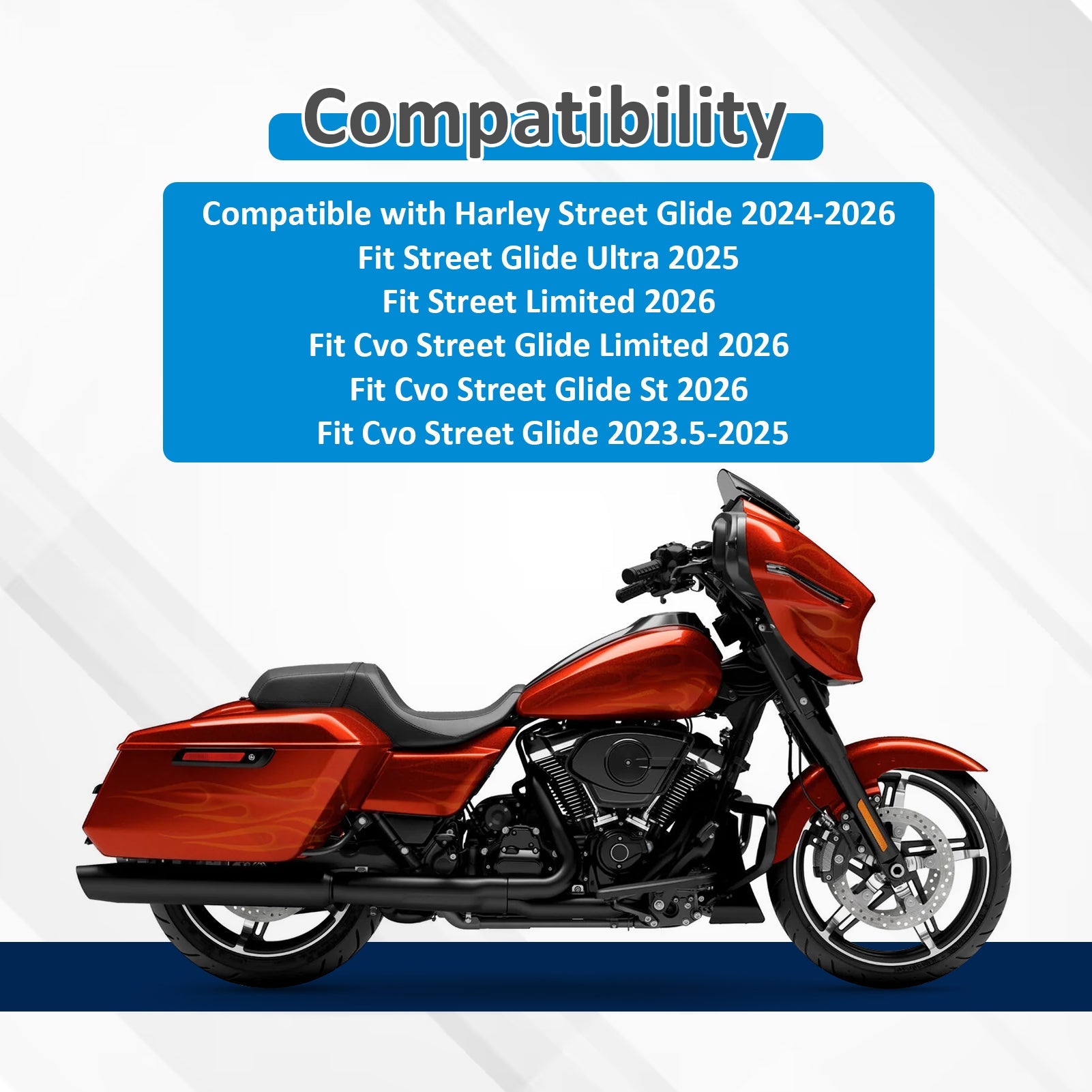For 2023.5-2026 Harley Street Glide Models 12