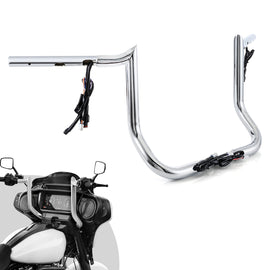 For 2023.5-2026 Harley Street Glide Models 12" Bagger Ape Bar-Sharp Zero Wire Pulling Pre-wired Handlebar - Mofun - 90101783