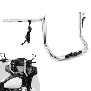 For 2023.5-2026 Harley Street Glide Models 12" Bagger Ape Bar-Sharp Zero Wire Pulling Pre-wired Handlebar - Mofun - 90101783