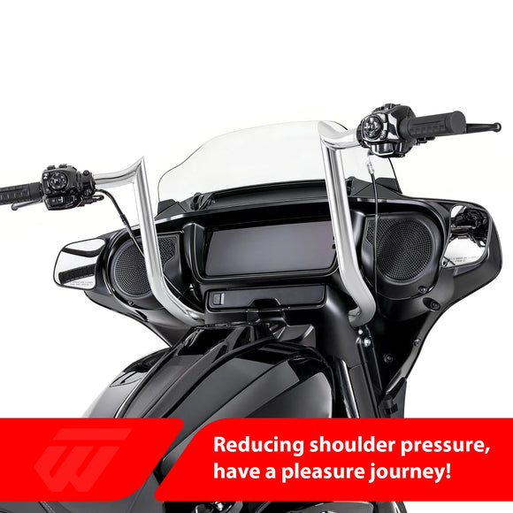 For 2023.5-2026 Harley Touring Street Glide 12" Ape Hanger Bagger Ape Bar-Sharp Handlebar - Mofun - 90101774