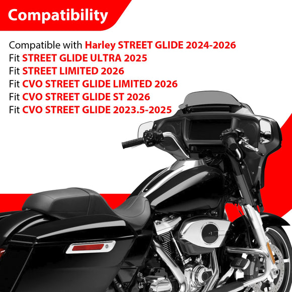 For 2023.5-2026 Harley Touring Street Glide 12" Ape Hanger Bagger Ape Bar-Sharp Handlebar - Mofun - 90101774