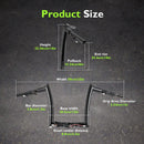 For 2024-2026 Harley Touring Road Glide 10" Gloss Black Zero Wire Pulling Pre-Wired Meathook Ape‑Hanger Handlebar - Mofun - 90101802