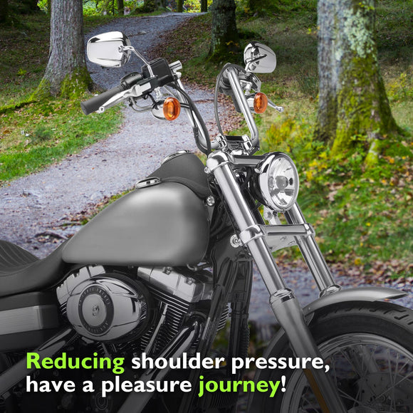 For Harley Sportster/Dyna/Softail/Road Glide/Road King 12" Handlebar Ape Hanger Bar - Mofun - 90101752