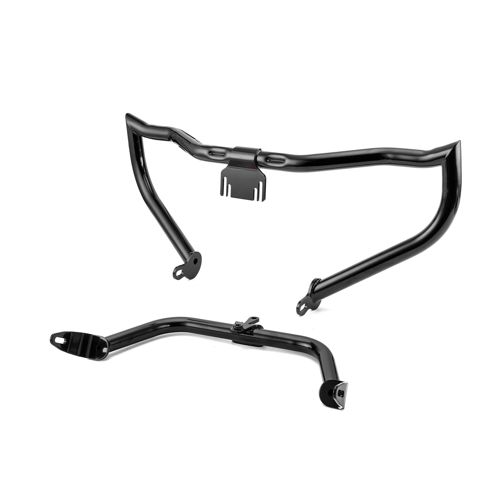 Front Engine Guard Crash Bar & Fairing Support Brackets for 2015 - 2023 Harley Touring Road Glide without Lower Fairing - Mofun - 90201079