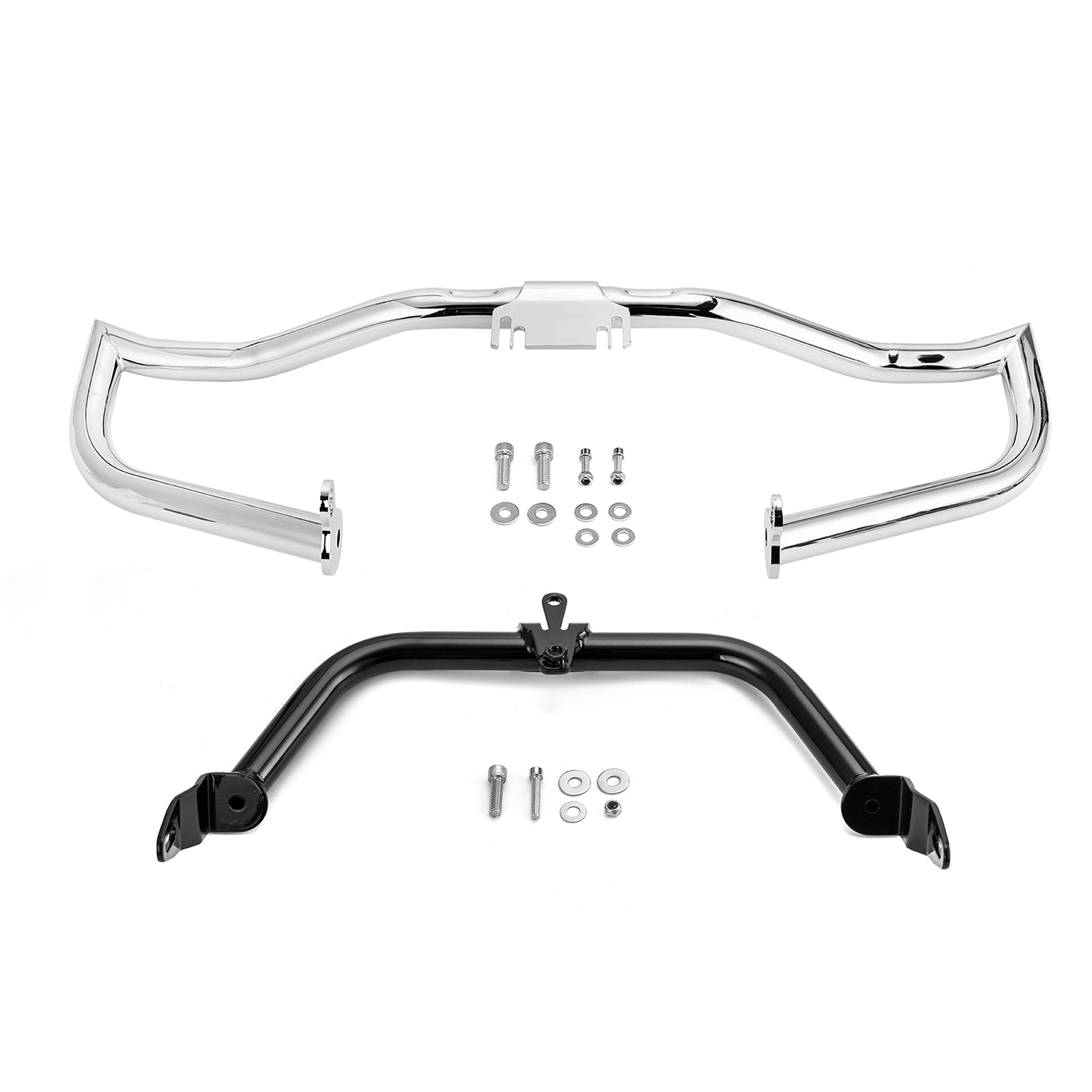 Front Engine Guard Crash Bar & Fairing Support Brackets for 2015 - 2023 Harley Touring Road Glide without Lower Fairing - Mofun - 90201079