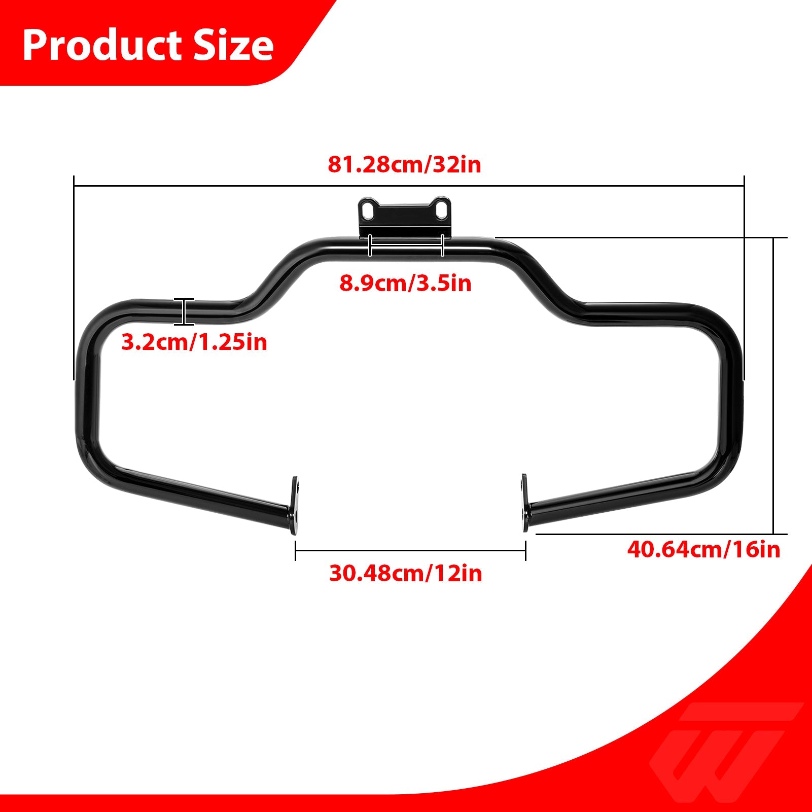 Front Engine Guard Mustache Highway Bar for Indian Roadmaster/Chieftain/Springfield/Chief/Vintage 2014 - 2025 - Mofun - 90201123
