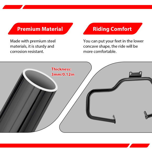 Front Engine Guard Mustache Highway Bar for Indian Roadmaster/Chieftain/Springfield/Chief/Vintage 2014 - 2025 - Mofun - 90201123