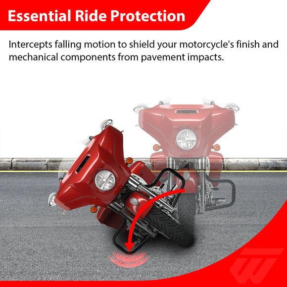 Front Engine Guard Mustache Highway Bar for Indian Roadmaster/Chieftain/Springfield/Chief/Vintage 2014 - 2025 - Mofun - 90201123