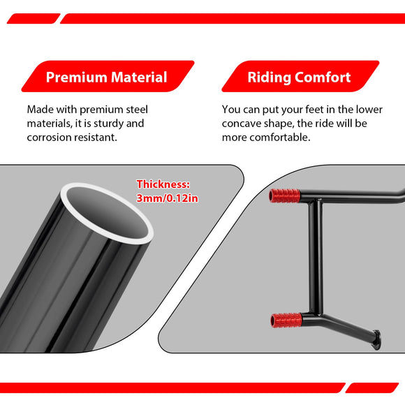 Gloss Black Steel Front Highway Engine Guard Crash Bar for 1997 - 2008 Harley Touring Models - Mofun - 90201112