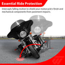 Gloss Black Steel Front Highway Engine Guard Crash Bar for 1997 - 2008 Harley Touring Models - Mofun - 90201112