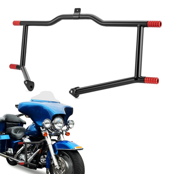 Gloss Black Steel Front Highway Engine Guard Crash Bar for 1997 - 2008 Harley Touring Models - Mofun - 90201112