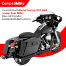 Gloss Black Steel Front Highway Engine Guard Crash Bar for 1997 - 2008 Harley Touring Models - Mofun - 90201112