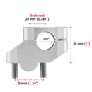 Handlebar Riser 1" Height Fit for Kawasaki Honda Suzuki Yamaha 7/8" Handlebars - Mofun - 90102018