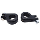 Harley Aluminum Matte Black Engine Guard Peg Mount for 1.25" Diameter Tubing - Mofun - 90402002