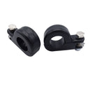 Harley Aluminum Matte Black Engine Guard Peg Mount for 1.25" Diameter Tubing - Mofun - 90402002