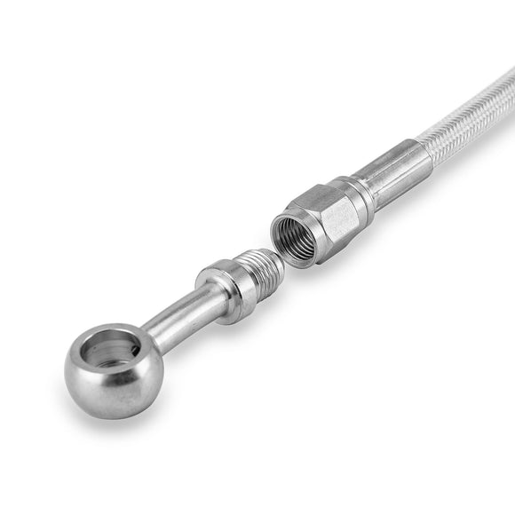 Harley CVO Road King Road Glide 80 1/2" Chrome Extended Length Stainless Steel Hydraulic Clutch Cable for 12 - 14" Handlebar - Mofun - 90112122