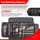Harley - Davidson 64 Piece Motorcycle Tool Kit with Roll Pouch, Roadside, Travel Wrenches, Ratchet - Mofun - 90902017
