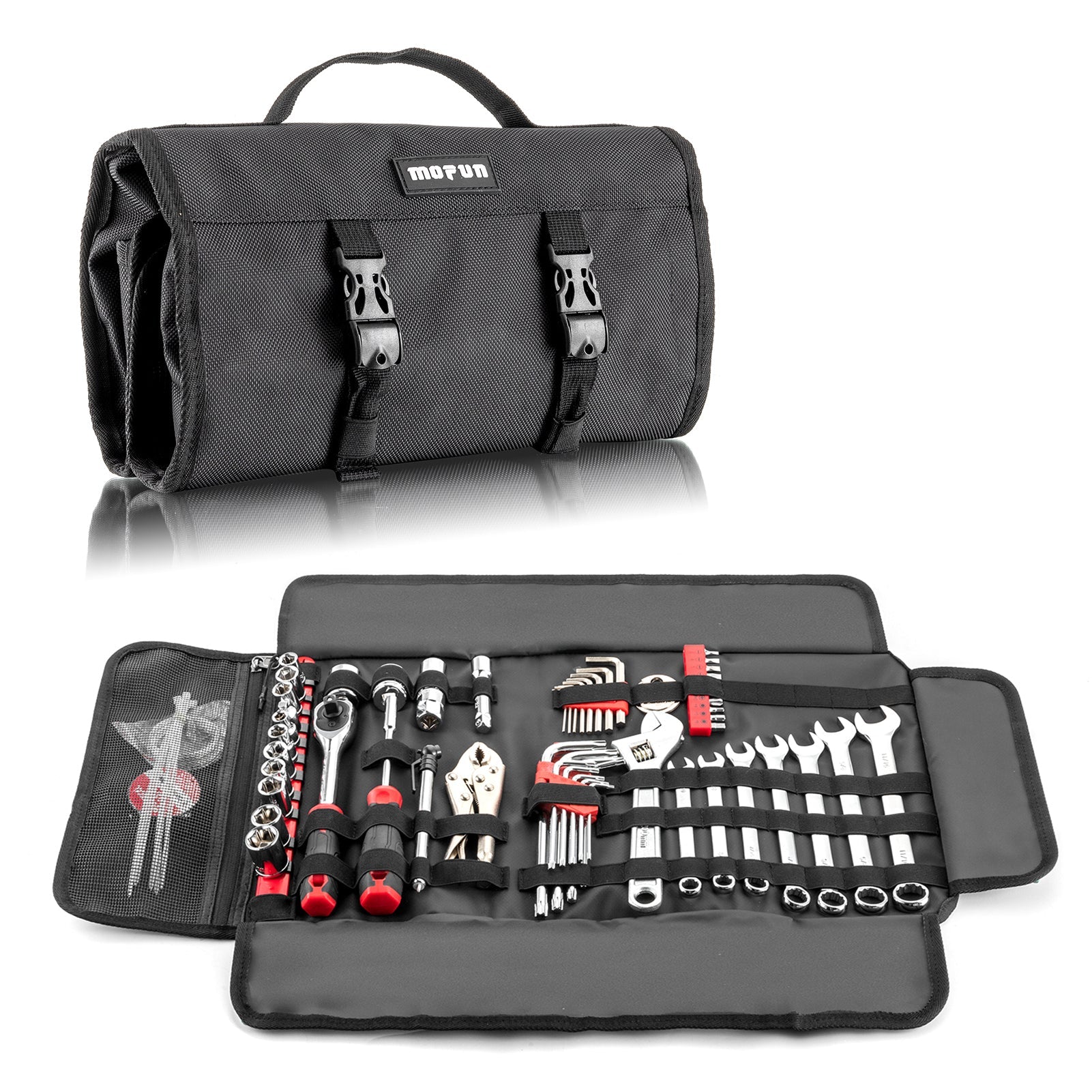 Harley-Davidson 64 Piece Motorcycle Tool Kit with Roll Pouch
