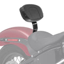 Harley Davidson Softail Slim/ Standard/ Street Bob Gloss Black Metal Solid Steel Driver Backrest - Mofun - 90301020