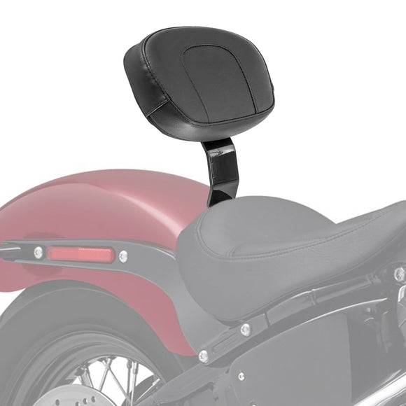 Harley Davidson Softail Slim/ Standard/ Street Bob Gloss Black Metal Solid Steel Driver Backrest - Mofun - 90301020