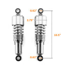 Harley Davidson Touring Road King Street Glide Chrome 10.5 in/267mm Rear Shocks Lowering Kit - Mofun - 90105029