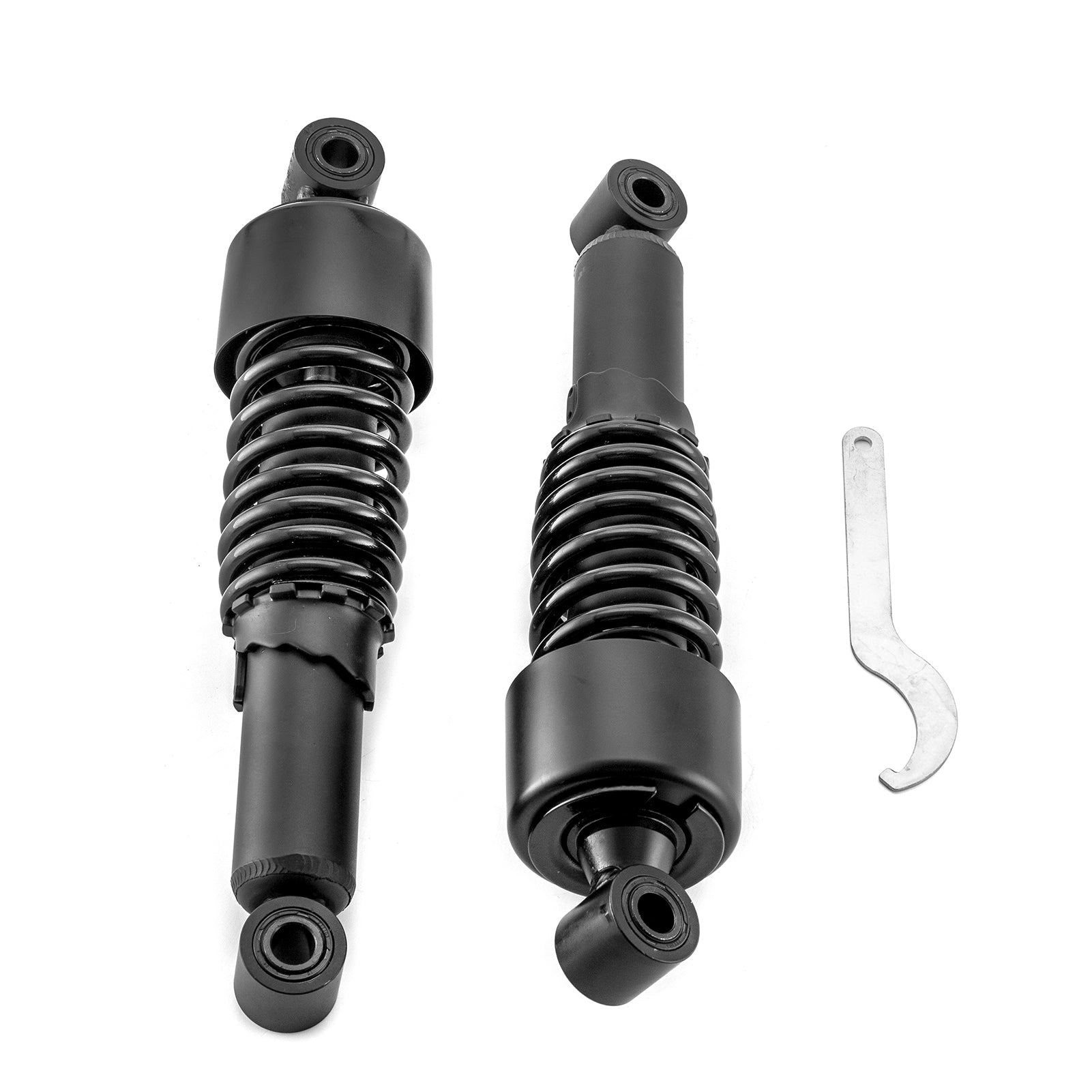 AEE Chrome Low Touring Air Shock Set – Fits Harley Davidson – #61128