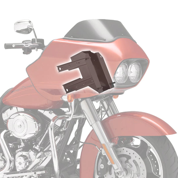 Harley Road Glide 98 - 13 Steel Black Front Fairing Mount Bracket - Mofun - 90212014