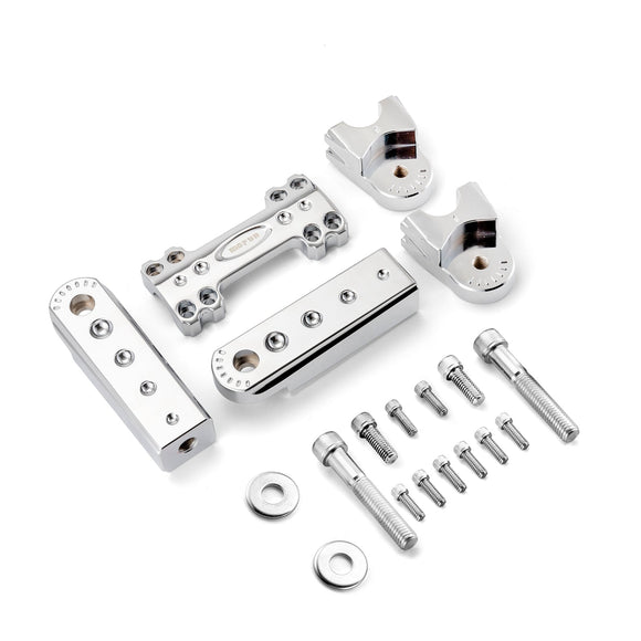 Harley Road Glide Road King Sportster Pull Back Adjustable 6" Height Handlebar Riser - Mofun - 90103413