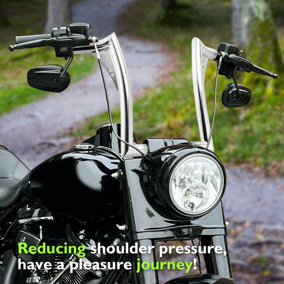 Harley Road Glide Road King Sportster Softail Dyna 12" APE Hanger Bar - Sharp Handlebar - Mofun - 90101551