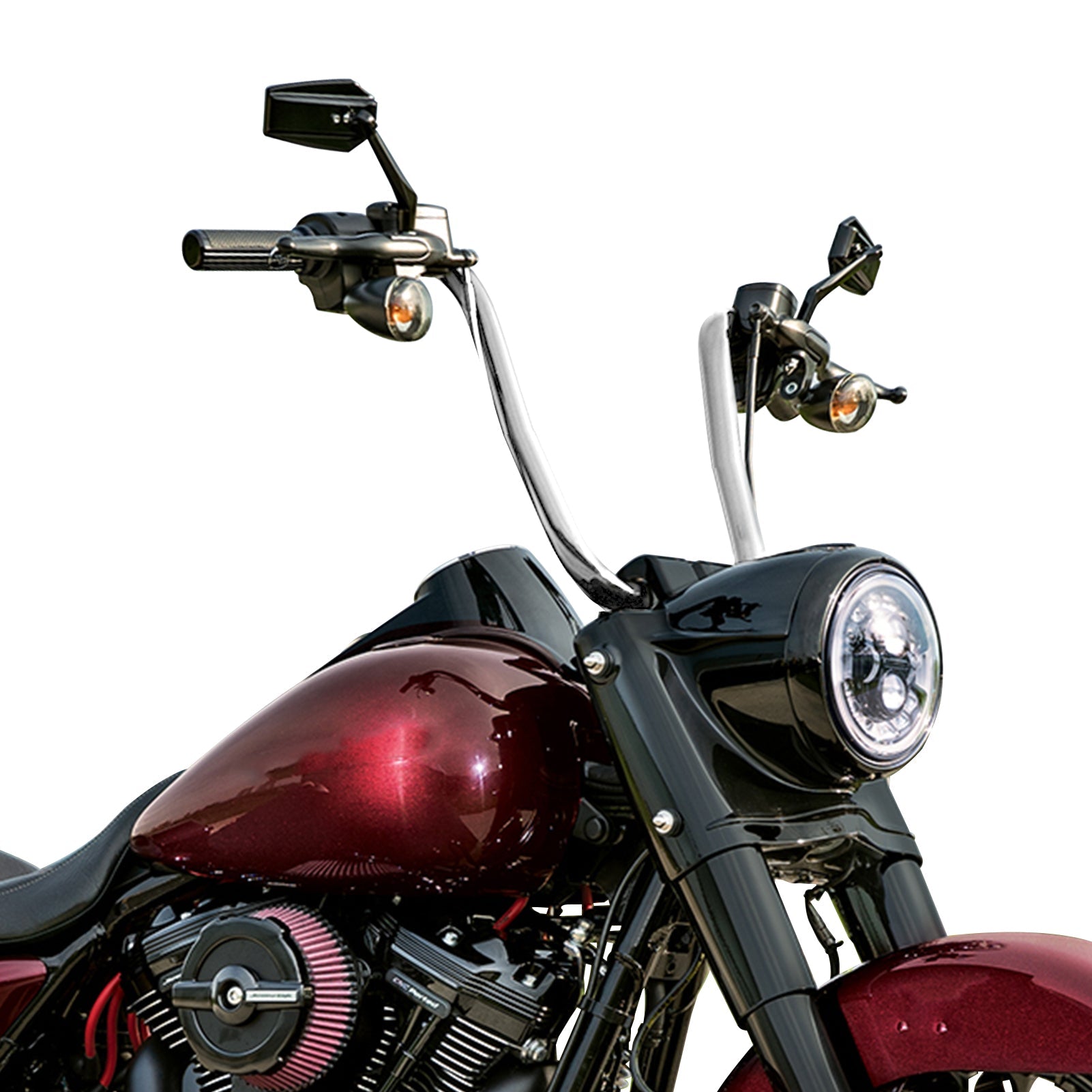 Harley Road Glide Road King Steel Pipe Chrome Rise 14