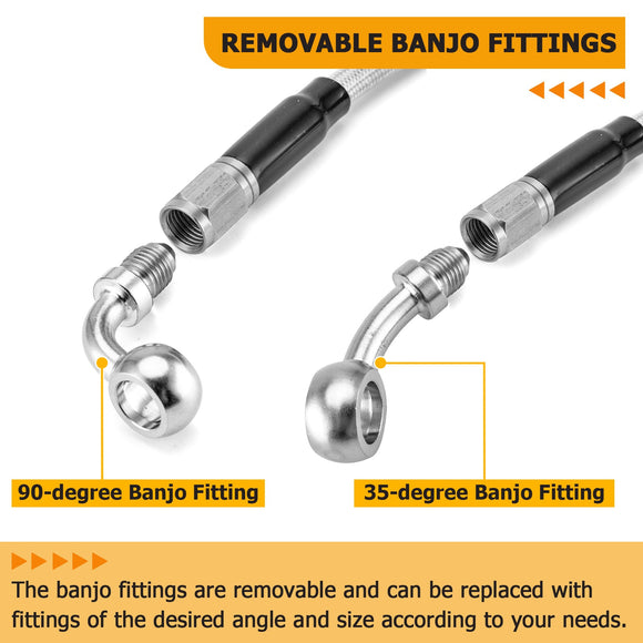 Harley Softail Deluxe/Fat Boy/Rocker Chrome 12" Monkey Bagger Bar Handlebar with Non - ABS Cable Kit - Mofun - 90101171+90109221