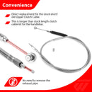 Harley Softail Deluxe/Fat Boy/Rocker Non - ABS Extended Handlebar Throttle and Idle Cable&Clutch Cable&Front Brake Line (for 10" - 12" Handlebar) - Mofun - 90109264