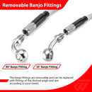 Harley Softail Deluxe/Fat Boy/Rocker Non - ABS Extended Handlebar Throttle and Idle Cable&Clutch Cable&Front Brake Line (for 10" - 12" Handlebar) - Mofun - 90109264