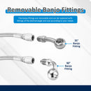 Harley Softail Deluxe/Fat Boy/Rocker Non - ABS Extended Handlebar Throttle and Idle Cable&Clutch Cable&Front Brake Line (for 12" - 14" Handlebar) - Mofun - 90109266