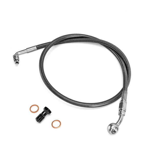 Harley Softail Fat Bob FXFB/FXFBS Low Rider FXLRS/FXLRST 34" Extended Length ABS Upper Hydraulic Front Brake Line Kit - Mofun - 90110403