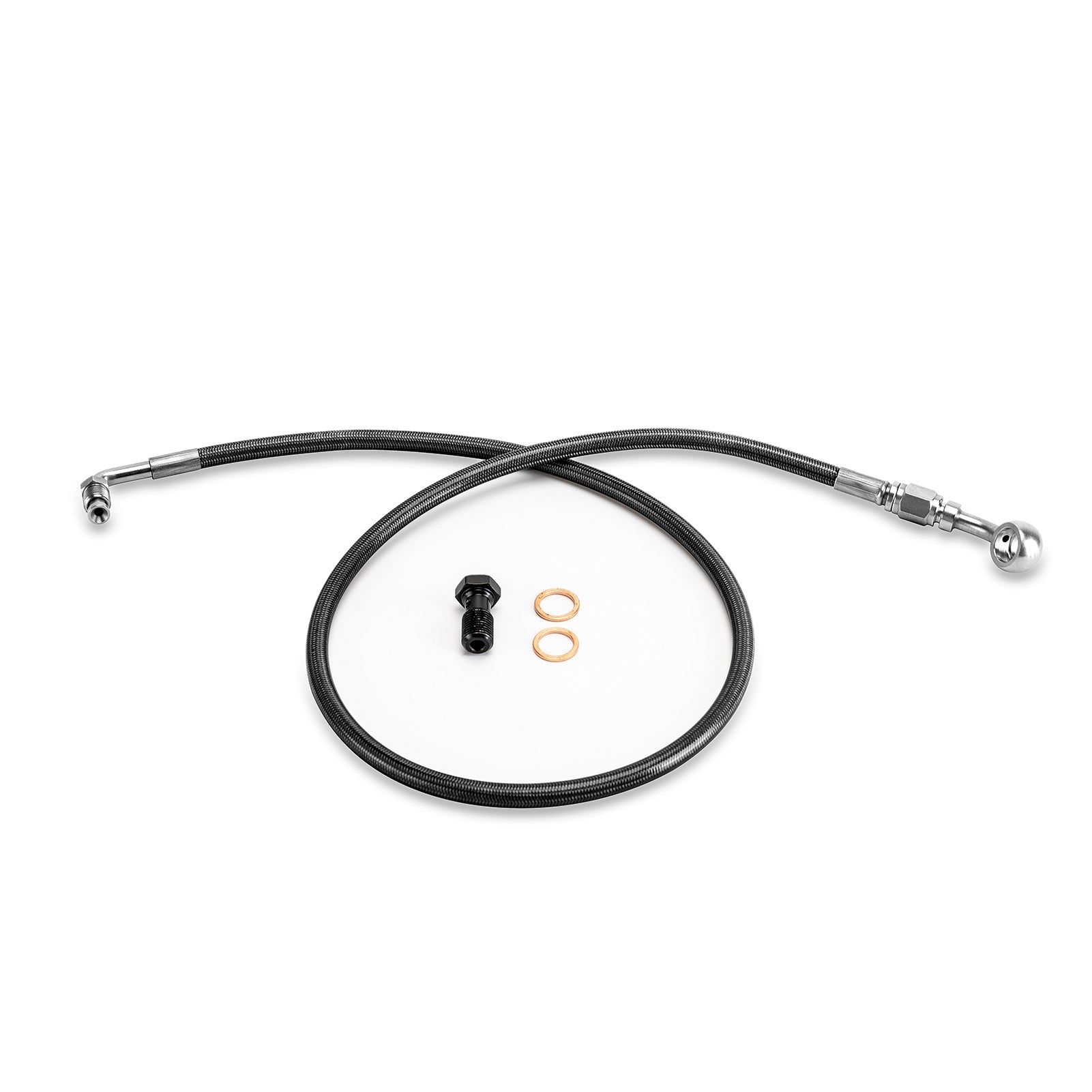 Harley Softail Fat Bob & Low Rider S/ST with ABS 32" Extended Length ABS Upper Hydraulic Front Brake Line Kit - Mofun - 90110401