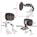Harley Softail FLST FLSTC FLSTS FLSTSC Chrome Multi - Purpose Adjustable Backrest Kit - Mofun - 90302150